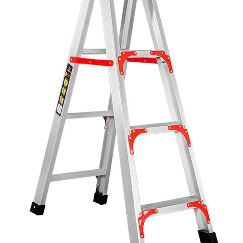 折叠米米子便携伸缩楼梯梯子工程铝合金人字梯加厚加粗家用