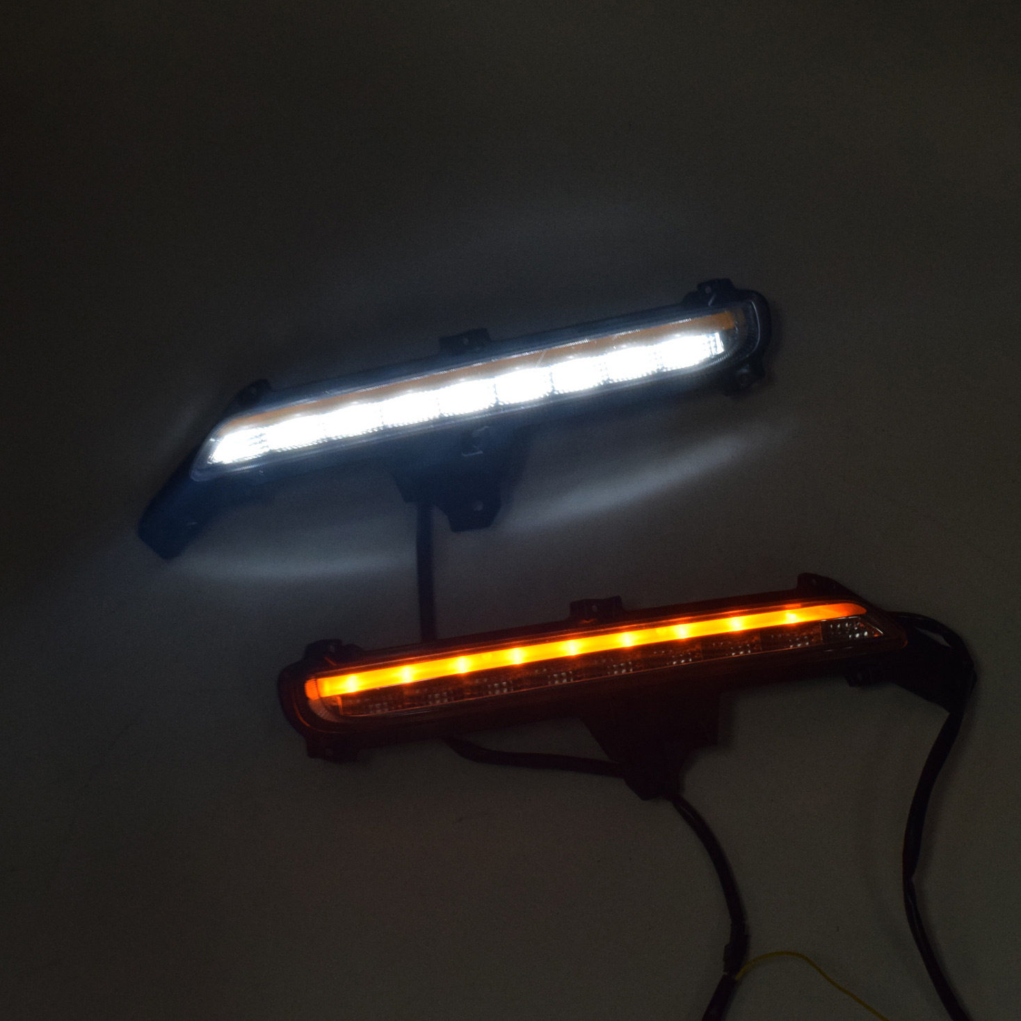 适用于15款起亚新K2日行灯15新K2专用LED日间行车灯K2前杠灯