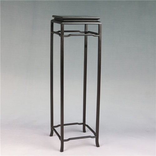 红木日式盆景底座 高脚花架花几底座 正方古玩奇石花瓶摆件底座