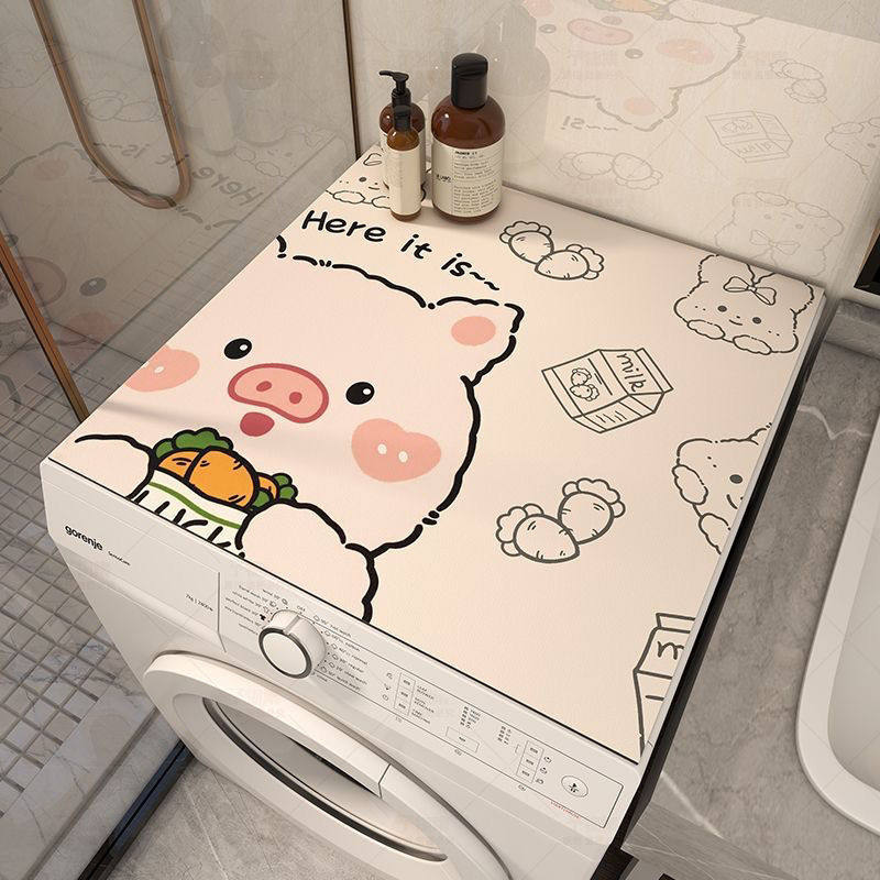 洗衣机可擦免洗冰箱微波炉垫子盖布防水防尘垫防晒万能盖垫可裁剪