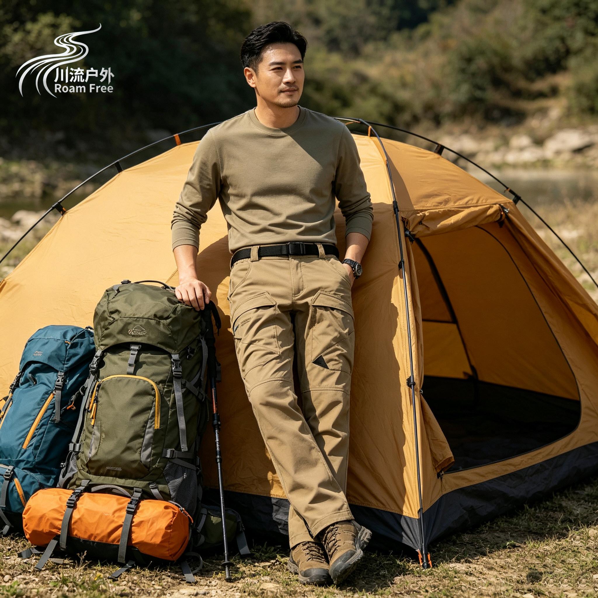 攀山鼠耐磨抗风快干登山裤