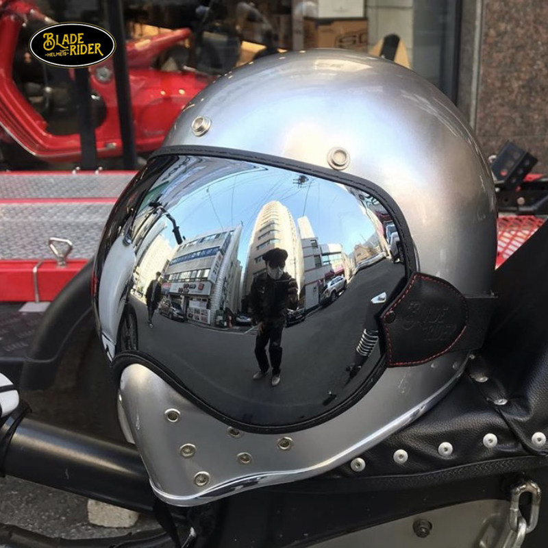 台湾刀锋骑士BLADERIDER绑带泡泡镜全盔风镜遮阳半盔护目镜防风沙