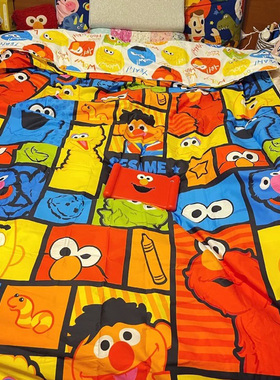 bursa蓓莎空调被 进口夏被 冷气被香港被套可机洗芝麻街卡通被子