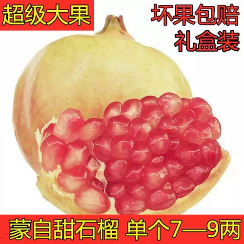 云南石榴旗舰店当季水果新鲜薄皮多汁甜蒙