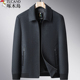 外套毛呢夹克衫 套装 春秋季 啄木鸟中年男士 中老年人爸爸装 爷爷褂子