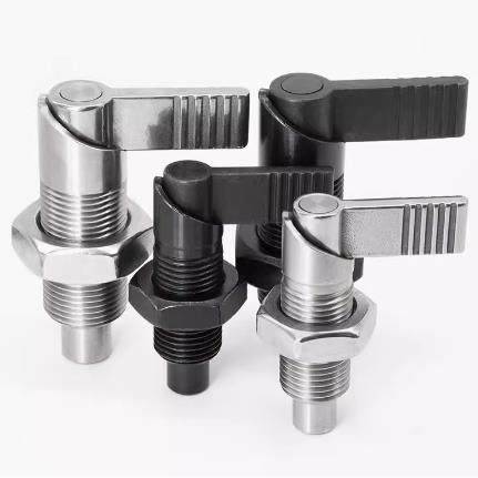 GN612L型把手分度销碳钢不锈钢止动伸缩插销分度销SPXVB/SPXVBK