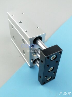 气力可三导杆气缸TU TAU TB25X25X30X40X50X75X80*100*125X*150 T