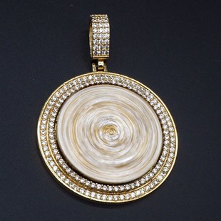 Necklace CuGbic New Horror Rotating Zircon Movie Fashion