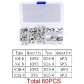 Barre Terminals Tinned 60PCS Lug Ring Tube Silvery Seal