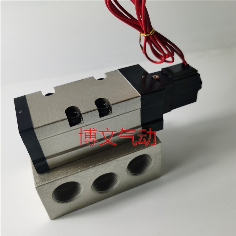 VF8120e-4D-06 5D-06 4G 5G电磁阀二位五通单电控换向阀DN20六分