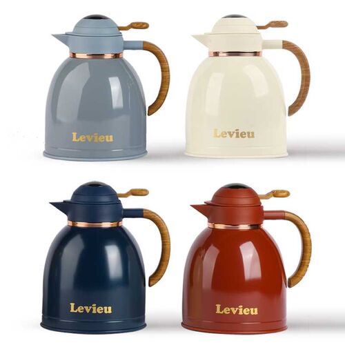 levieu保温壶结婚陪嫁水壶一对红色暖壶小焖茶壶家用喜Z壶新年礼