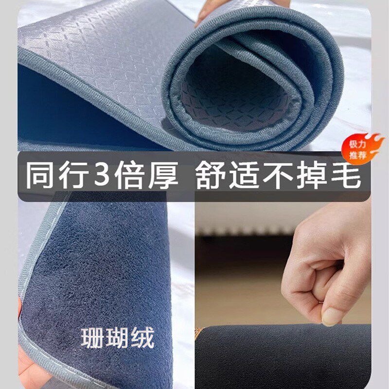 高品质天然鹅卵石足底按t摩垫雨花石地垫脚踩石子路家用防滑脚垫