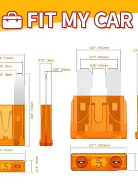 300pcs 5/7/10/15/20/25/30A FuAse Car Blade Fuse Assortment A