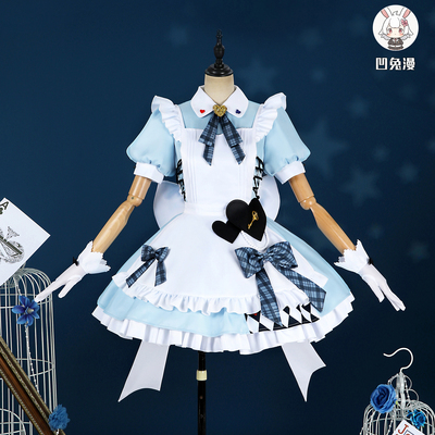 凹兔漫 现货  lovelive 缪斯 gigo 联动cos服全员女仆装打歌服
