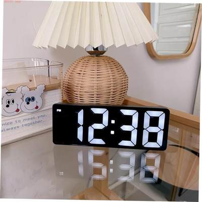 Smart LED Clock Bedside Digital Alarm Clocks Desktop Table E