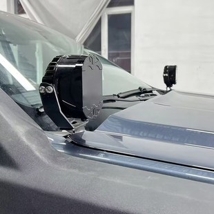 引擎机盖巴哈灯A柱LED射灯支架 i福特ranger游骑侠改装 适用23 24款