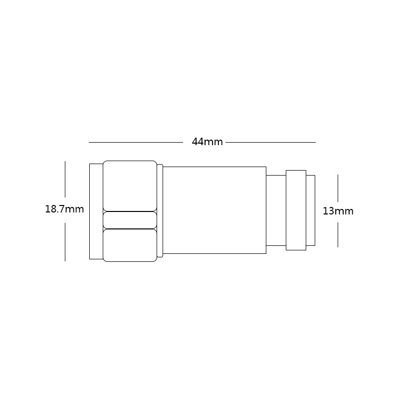 DC-6Gbhz 短款2W N-JK同轴衰减器 50欧固定衰减器 1-20db