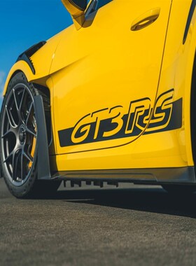 适用于保时捷911GT3 RS车t贴拉花992专用改装饰侧裙贴纸997Carrer