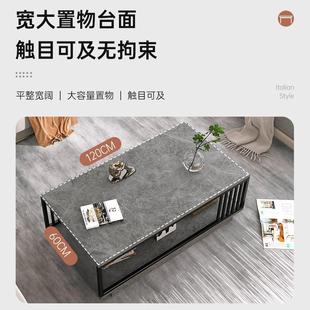 小户型餐桌茶台小桌子 茶几客厅家用办公室轻奢钢化玻璃泡茶桌新款