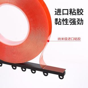 一整套双轨道铝合金静音侧装 窗帘轨道直轨滑轮免打孔超薄顶装 滑轨
