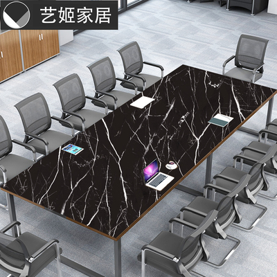 长方形会议桌会议室桌布桌垫展会展宴会I长条超大防水放油免洗pvc