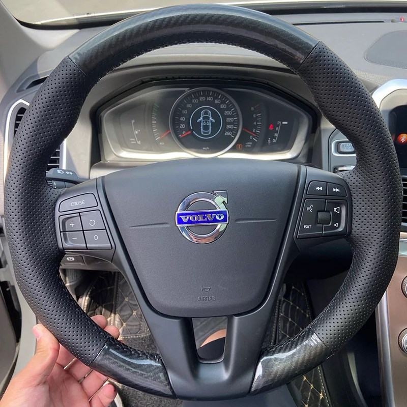 适用于沃尔沃e方向盘套V60/S60L/V40/S80L把套手缝全包款