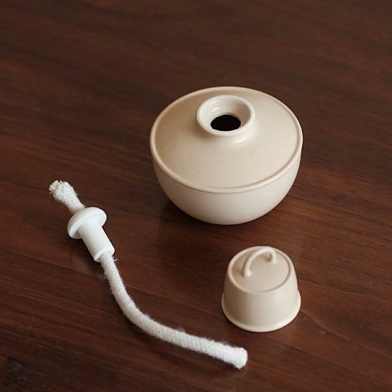 天野 草木灰釉陶瓷酒精s罐植物油罐茶具零配茶器酒精灯温茶茶器