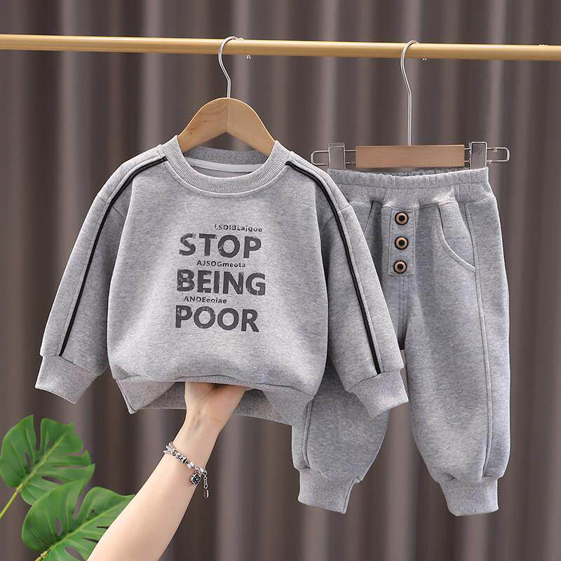 男童女童宝宝运动套装长袖卫衣卫裤两件套小男孩休闲2025秋季衣服