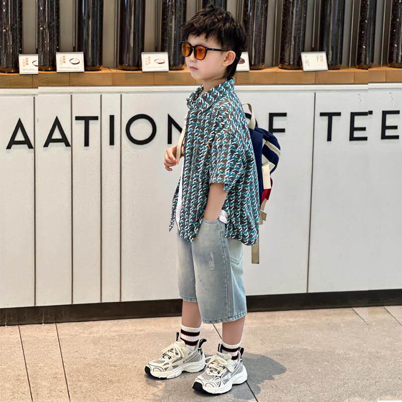 儿童运动鞋男童老爹鞋2026夏季款网鞋真皮休闲旅游轻便跑步女童鞋