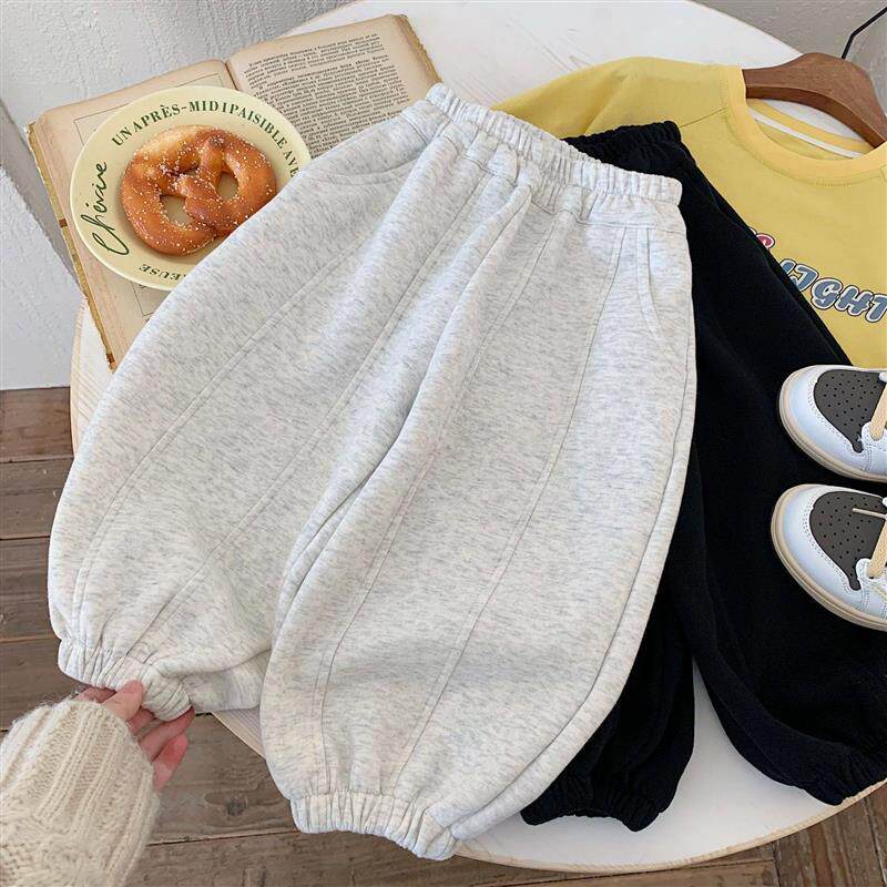 儿童春秋卫裤2025春季男童春装运动长裤中小童宝宝宽松休闲裤子潮