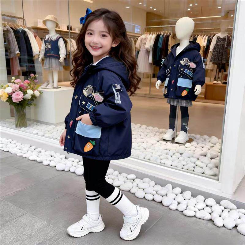 女童春秋外套2026新款儿童女宝宝春季三合一洋派早春装上衣冲锋衣
