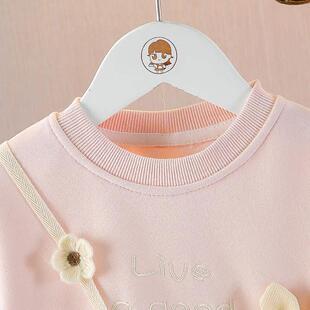 女童春季套装2025新款女宝宝运动两件套春装纯棉儿童洋气卫衣卫裤