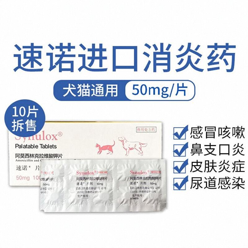 速诺消炎片猫咪阿莫西林克拉维酸钾片宠物狗犬50mg感冒消炎药宠物,宠物/宠物食品及用品,猫呼吸道疾病药品,淘宝优惠券,粉丝福利购,淘宝优惠卷