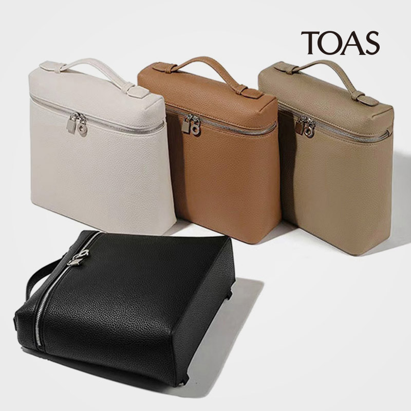 头层小牛皮LP23二代新款盒子包饭盒包女士双肩背包真皮手提包