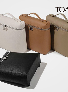 头层小牛皮LP23二代新款盒子包饭盒包女士双肩背包真皮手提包