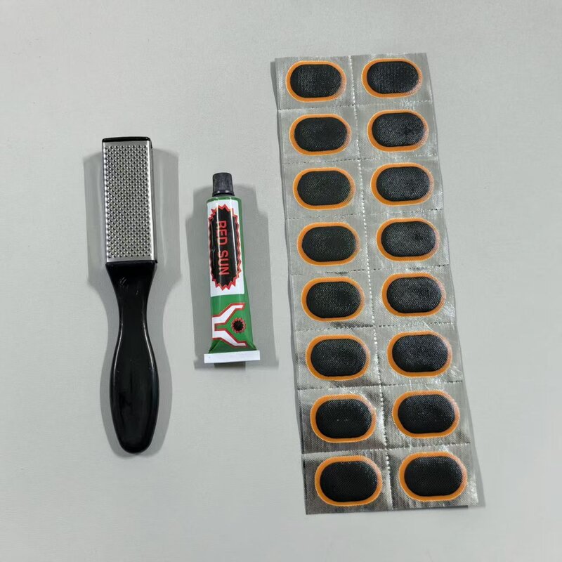自行车内胎修补补丁补胎片补胎工具套装电动摩托车补内胎胶片胶水