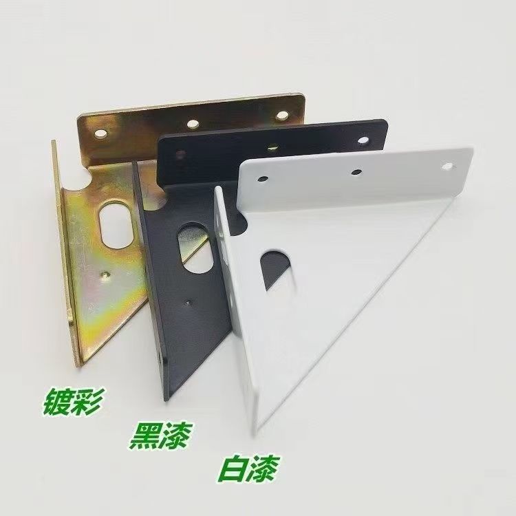 加厚三面角铁家具床角码左右固定连接件床加固五金配件