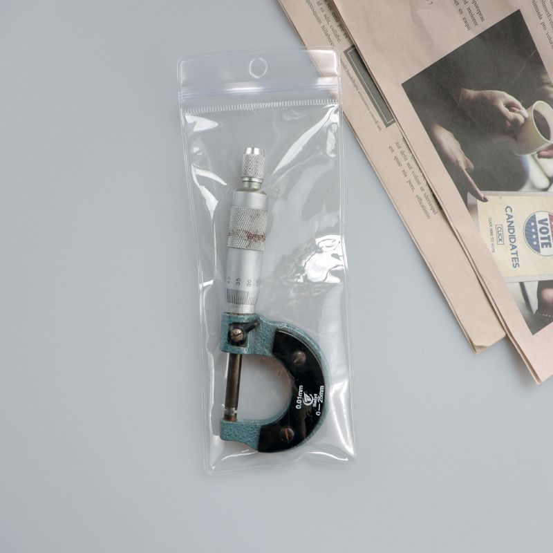 长条透明PVC珠宝自封袋珠串发簪五金饰品收纳塑料包装袋子