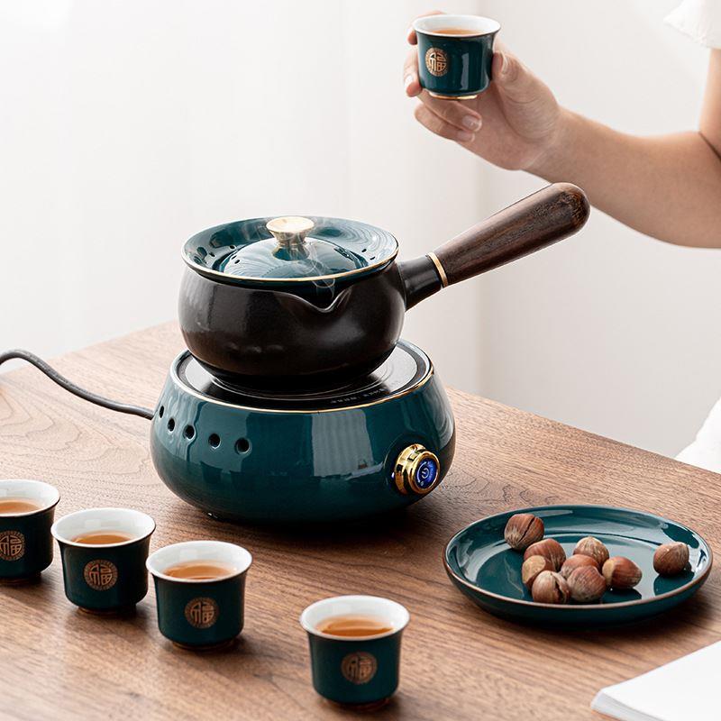 金福侧把壶电陶炉多功能煮茶炉小型电热烧水煮茶器家用新款