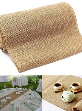 10mx30ccm Wedding Party Table Runner Burlap Natural Jute Imi