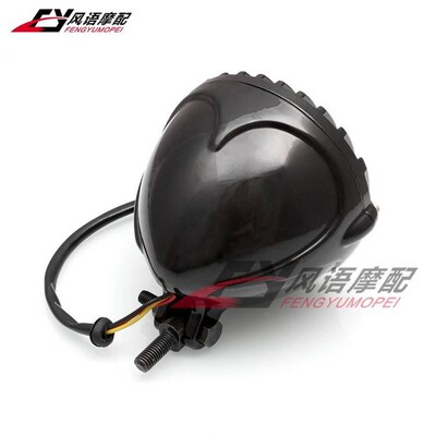 适用于哈雷 XL883 1200戴纳软尾 改C装复古栅栏大灯chopper bobbe