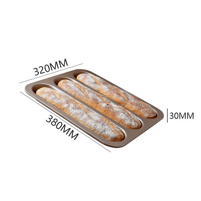 阳晨法棍三连法棒法式面包模三槽盘不粘烤箱.家用香槟金,餐饮具,餐用托盘,淘宝优惠券,粉丝福利购,淘宝优惠卷