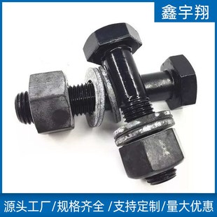 钢结构螺栓10g.9级高强度大六角螺栓氧化m16M22国标高强螺丝