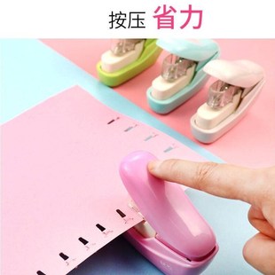 无钉订书机学生用迷你便携无订无针订书器小空气R压纹无痕免钉书
