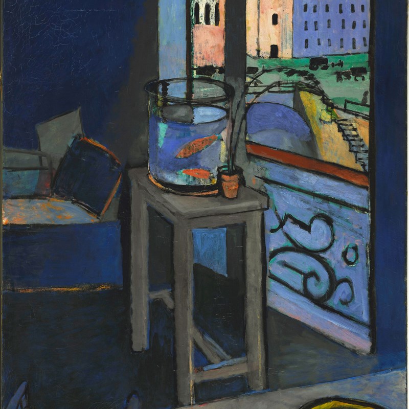 Matisse马蒂斯油画室t内金鱼缸装饰蓬皮杜艺术中心手绘临摹复制品