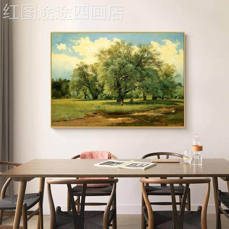 网红美希施金大树装饰画式餐入y户厅玄关走挂绿色廊沙画发背景墙,家居饰品,现代装饰画,淘宝优惠券,粉丝福利购,淘宝优惠卷