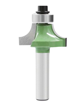 绿色木工铣刀6PC套装 修边机刀头倒角J开槽雕刻木工刀具锣刀8柄