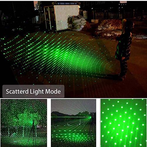 High Power Portable USB Green LCaser Battery Embedded In Red