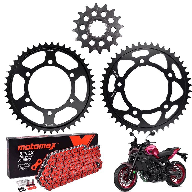 适用于雅马哈MT-09 SR/SP 14C-24年炼轮牙盘大小齿轮炼盘525套炼