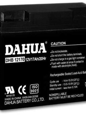 DAHUA蓄DHB大华1n2V38AH医疗消防 通讯 UPS电源电池普通干电池1号